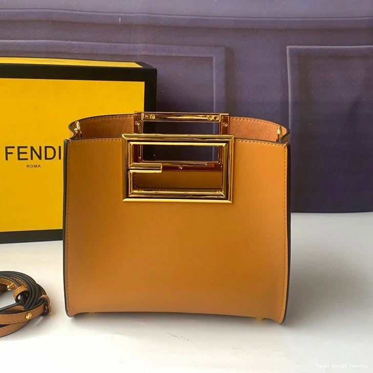 HOT Bag Calf Leather Fendi Way In Small Brown 0715